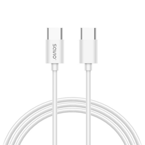 Ładowarka sieciowa LA-10 30W Quick Charge Power Delivery 3.0 Biała + Kabel Savio