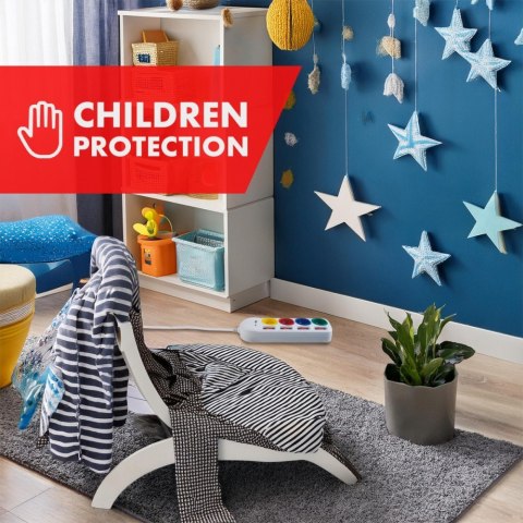 Przedłużacz 4 gniazda 1.5m, USB A/C MCE508 W Maclean