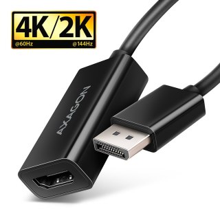 RVD-HI20N Adapter aktywny DisplayPort -> HDMI 1.4, 4K/60Hz, kabel 15cm AXAGON