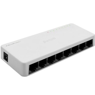 SWITCH przełącznik sieciowy 8 x port RJ45 | 100Mbps | Fast Ethernet | LAN Qoltec