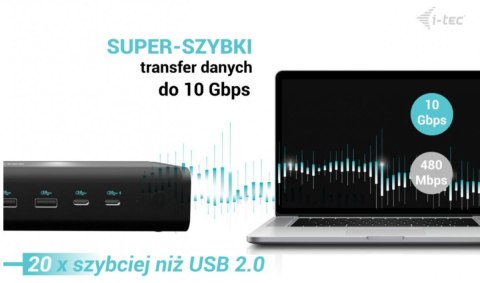 Stacja dokująca uniwersalna 6x 4K/60Hz Display PD 140W I-tec