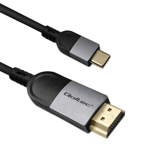 Kabel Adapter USB-C na HDMI high speed 4K | 60Hz | 32AWG | 2m Qoltec