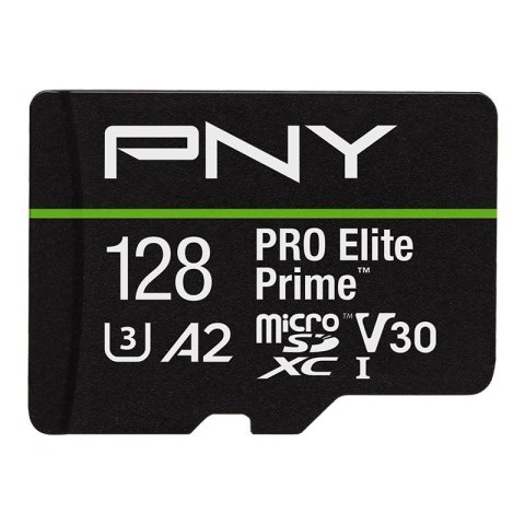 Karta pamięci microSDXC Elite Prime 128GB + adapter SD + czytnik USB-A PNY