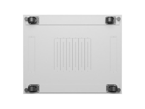 Szafa instalacyjna rack stojąca 19 cali 27U 800x1000 drzwi perforowane LCD szara (Flat pack) Lanberg