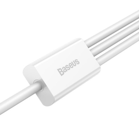 Superior 3w1 kabel USB Iphone Lightning USB-C microUSB 3.5 A 1.5 m Biały BASEUS