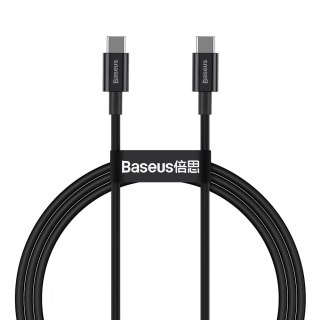 Superior kabel przewód USB-C USB-C Quick Charge FCP 100W 5A 20V 1m czarny BASEUS