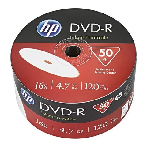HP DVD-R 4.7GB x16 50P Printable DME00070WIP-3 Verbatim