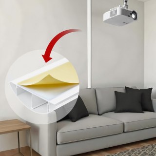 Listwa maskująca MC-814 W aluminiowa, Biała Maclean