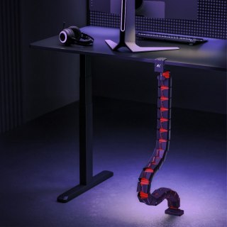 Organizer kabli, 1345mm czarno czerwony RS125 Maclean