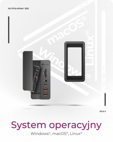 Slot na NVMe SSD IB-DK4072-CU31 10w1 IcyBox