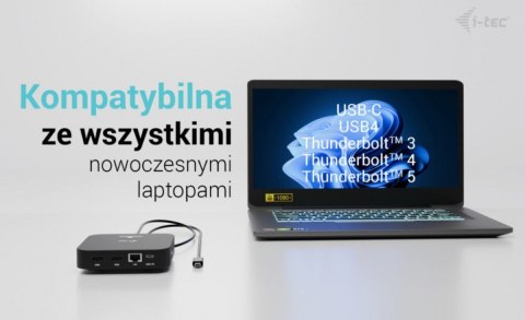 Stacja dokująca USB-C 2x HDMI Dock PD + Ładowarka 100W I-tec