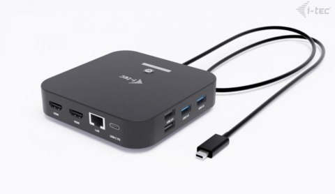 Stacja dokująca USB-C 2x HDMI Dock PD + Ładowarka 100W I-tec