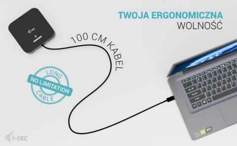 Stacja dokująca USB-C Dual HDMI Power Delivery 100W I-tec