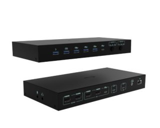 Stacja dokująca USB-C KVM Dock PRO Three Hosts Dual Video 2x Power Delivery max 92W I-tec