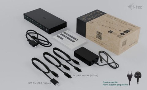 Stacja dokująca USB-C KVM Dock PRO Three Hosts Dual Video 2x Power Delivery max 92W I-tec