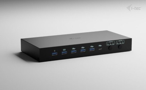 Stacja dokująca USB-C KVM Dock PRO Three Hosts Dual Video 2x Power Delivery max 92W I-tec