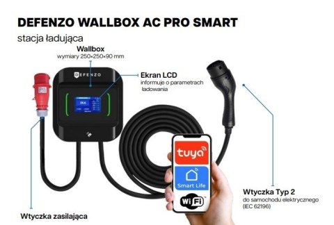 Stacja ładowania Wallbox PRO AC22 SMART Defenzo