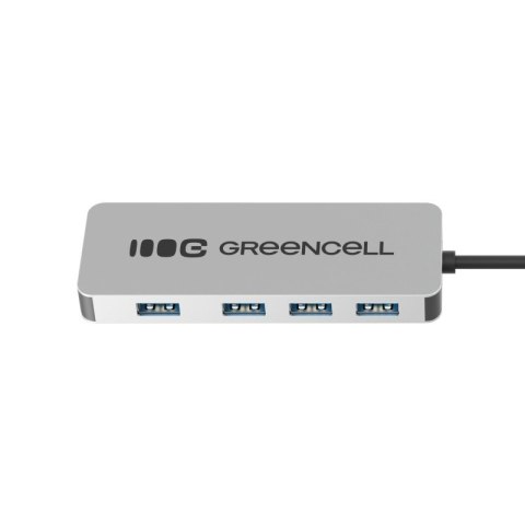 HUB Basic USB-A do 4x USB-A 3.0 Green Cell