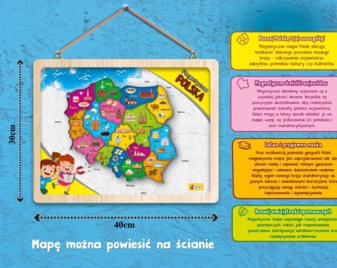 I'M A Genius Magnetyczna mapa Polski Lisciani