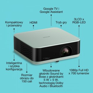 Projektor mini laser EF-61G FHD/700L/5m:1/1.6kg zielony Epson