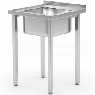 Basen zlew jednokomorowy Budget Line STAL 600 x 600 x 850 cm - Hendi 816752 Hendi