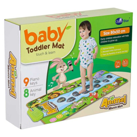 Mata edukacyjna dla dziecka interaktywna muzyczna grająca zwierzątka Kik Sp. z o. o. Sp. k.