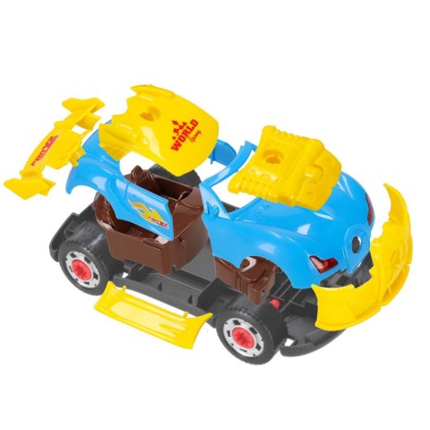 Samochód sportowy do rozkręcania konstrukcyjny do tuningu światło dźwięk Kik Sp. z o. o. Sp. k.