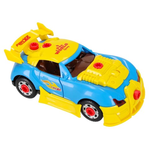 Samochód sportowy do rozkręcania konstrukcyjny do tuningu światło dźwięk Kik Sp. z o. o. Sp. k.