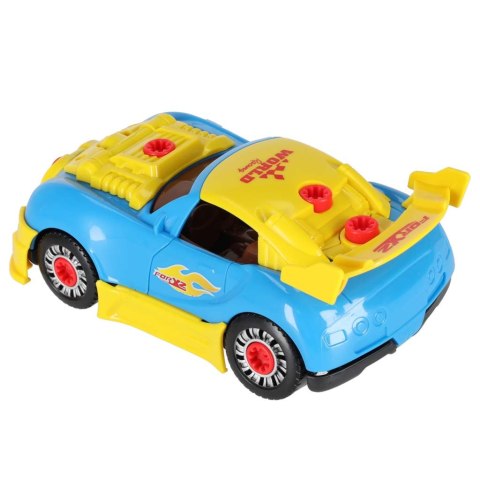 Samochód sportowy do rozkręcania konstrukcyjny do tuningu światło dźwięk Kik Sp. z o. o. Sp. k.