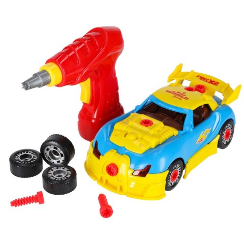 Samochód sportowy do rozkręcania konstrukcyjny do tuningu światło dźwięk Kik Sp. z o. o. Sp. k.