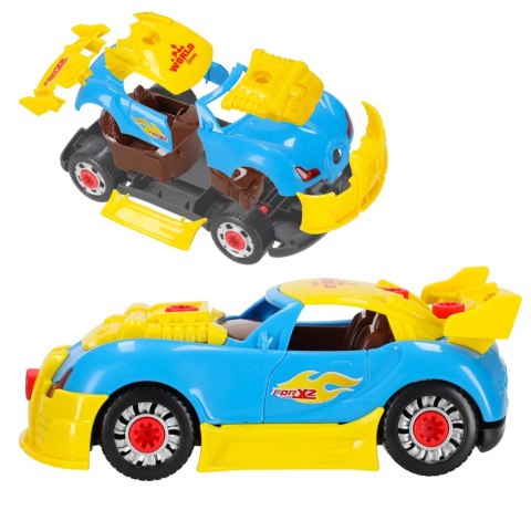 Samochód sportowy do rozkręcania konstrukcyjny do tuningu światło dźwięk Kik Sp. z o. o. Sp. k.