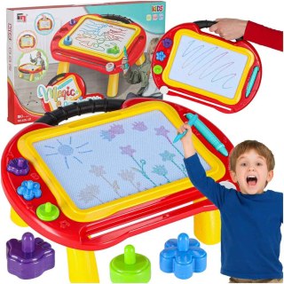 Tablica magnetyczna edukacyjna znikopis stolik do rysowania stempelki Kik Sp. z o. o. Sp. k.