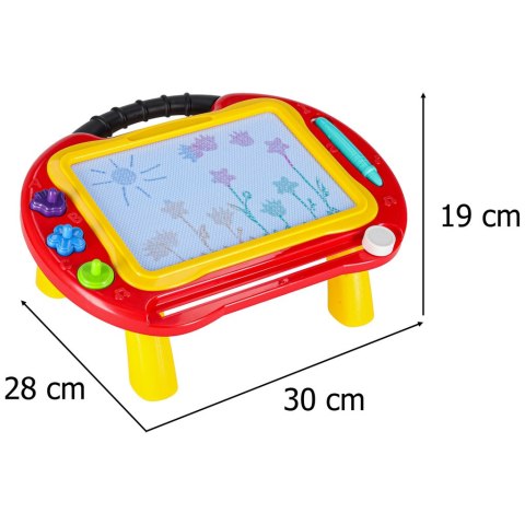 Tablica magnetyczna edukacyjna znikopis stolik do rysowania stempelki Kik Sp. z o. o. Sp. k.