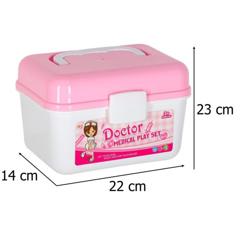 Zestaw lekarza w kuferku mały doktor dźwięk 35 elementów Kik Sp. z o. o. Sp. k.