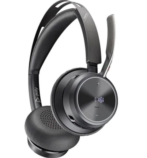 Zestaw słuchawkowy Voyager Focus 2 z certyfikatem Microsoft Teams USB-C-C + przejściówka USB-C/A 9T9J4AA POLY