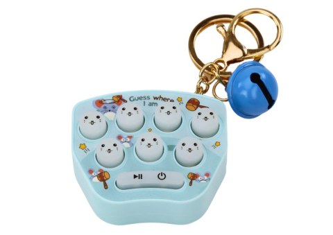 Gra Elektroniczna Kieszonkowa Brelok Pop It Zręcznościowa Niebieska LEAN TOYS