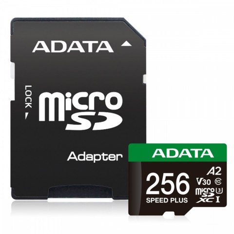 Karta microSD Speed Plus 256GB UHS1 U3 V30 A2 180/160 MB/s Adata