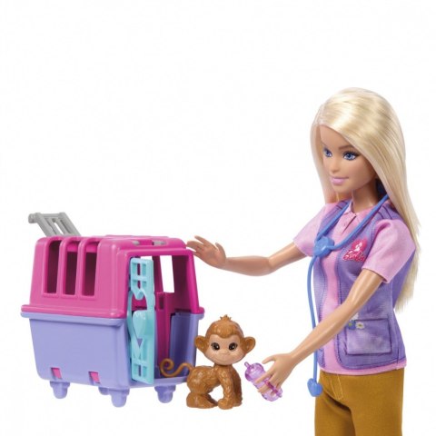 Lalka Barbie Ratowniczka zwierząt Kariera Mattel