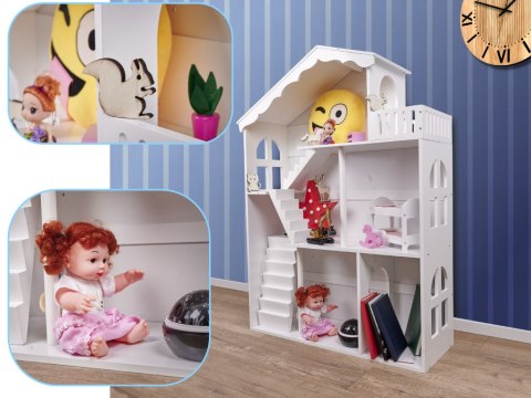 Regał na książki dla dzieci półka domek na zabawki 2w1 LULILO CALLA 116cm XXL Kik Sp. z o. o. Sp. k.