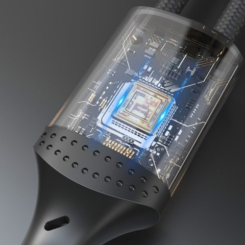 Kabel przewód w oplocie USB-C - iPhone Lightning 30W 1.2m - czarny DUDAO