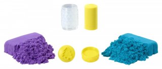 Piasek kinetyczny Wonder Factory Never Dry Sand Bag, Fioletowy, turkusowy MGA