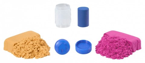 Piasek kinetyczny Wonder Factory Never Dry Sand Bag, Pomarańczowy, czerwony MGA