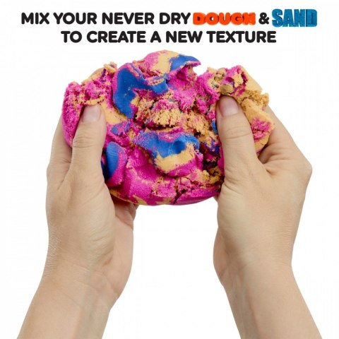 Piasek kinetyczny Wonder Factory Never Dry Sand Bag, Pomarańczowy, czerwony MGA