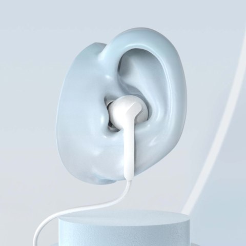 Słuchawki dokanałowe X3C+ przewodowe USB-C 1.2m - białe DUDAO