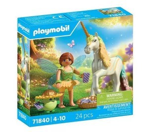 Zestaw z figurkami Princess Magic 71840 Jednorożec do kolekcjonowania Rainbow Flower z wróżką Playmobil
