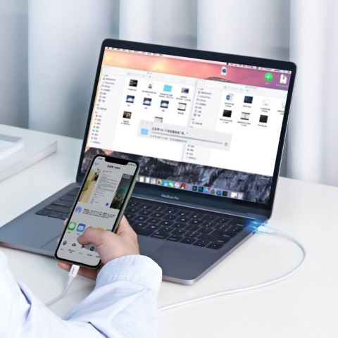 Kabel przewód MFi USB-C - iPhone Lightning 20W 3A 0.25m - biały UGREEN