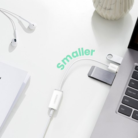 Kabel przewód w oplocie USB-A - USB-C QC 3.0 AFC i FCP 3A 2m - biały UGREEN