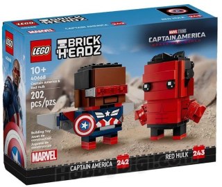 Klocki BrickHeadz 40668 Kapitan Ameryka i Czerwony Hulk LEGO