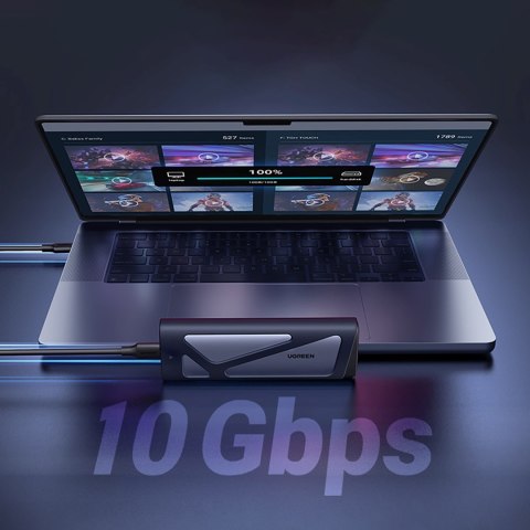 Obudowa na dysk M.2 NVMe/SATA SSD - srebrna UGREEN