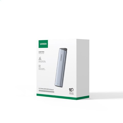 Obudowa na dysk M.2 NVMe/SATA SSD - srebrna UGREEN